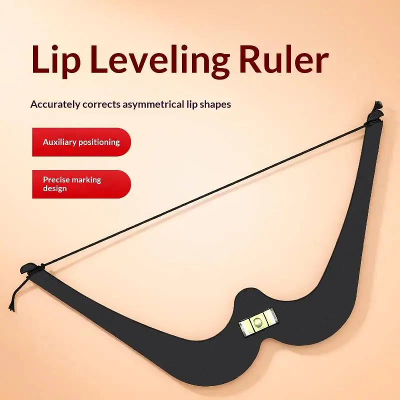 Lip Mapping Ruler Permanent Makeup Tool 1Pcs Reusable Lip Leveling Guide With Spirit Level for Home & Salon Use