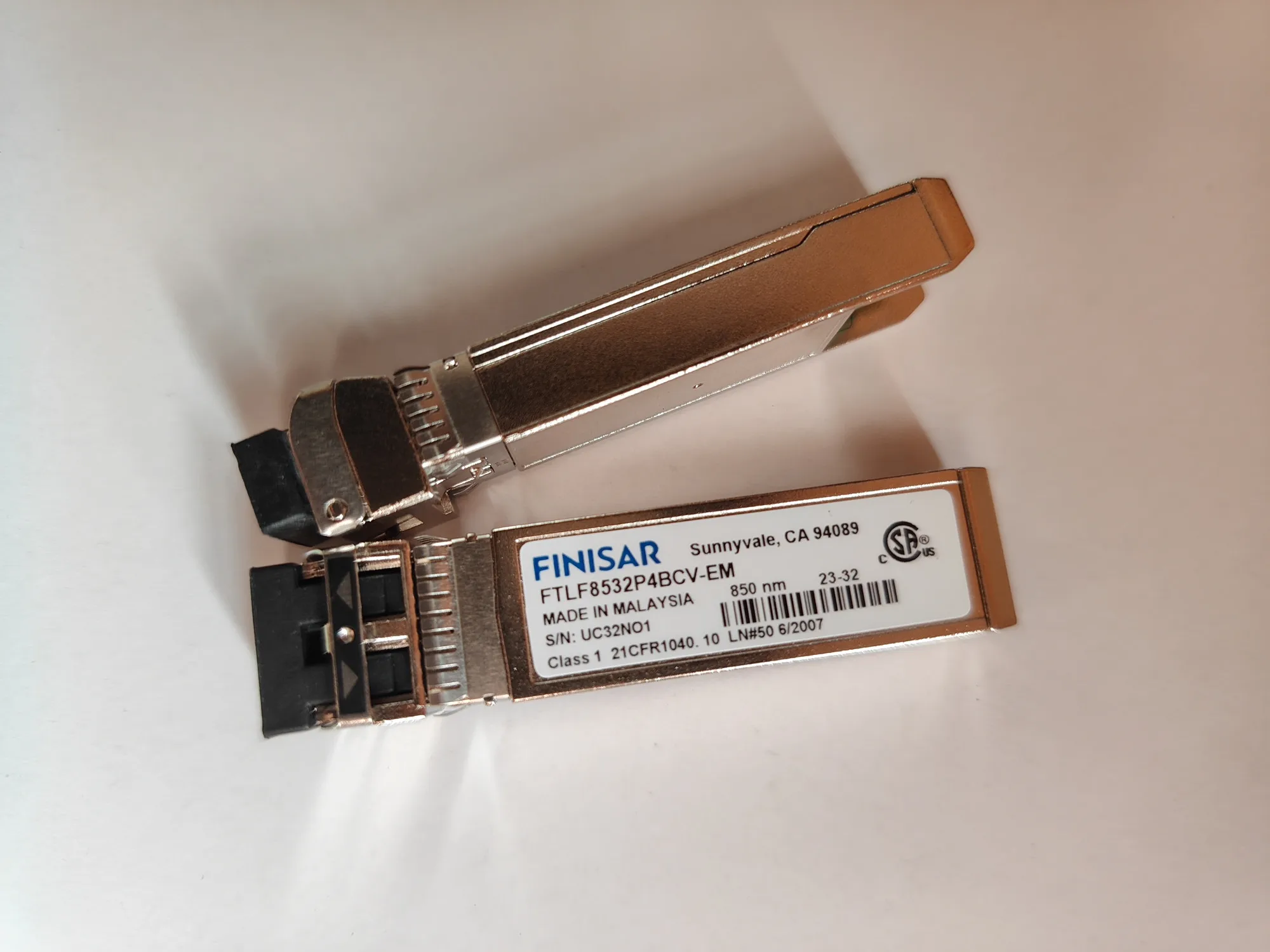 Module de Fiber sfp Finisar FTLF8532P4BCV-EM/850nm, Module émetteur-récepteur Multimode double Fiber 32g