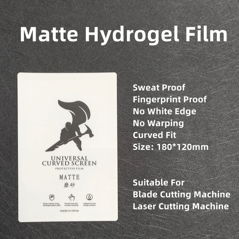 50pcs HD Hydrogel Film LCD Screen Protector For All Mobile Phone Blade Cutting Machine Matte/UV-Protective TPU Screen Protector