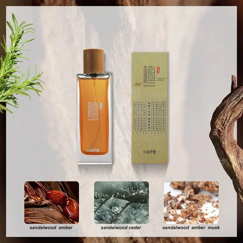 

Buddhist Temple Zen Sandalwood Incense Perfume Spray,Oriental Wooden Eau De Toilette for Men Women Inner Peace,Ebony Fragrance