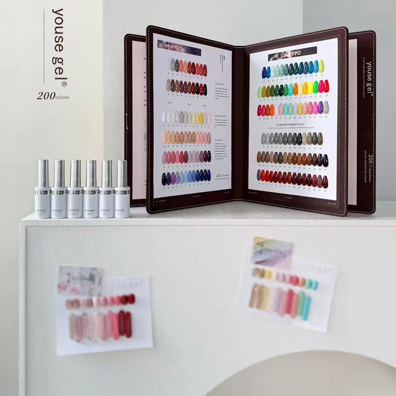 200 Shades Soak Off UV Nail Gel Polish Set Salon Quality Durable Vibrant Complete Nail Art Kit