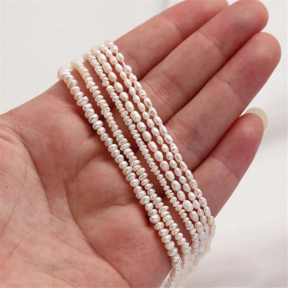 

Natural Freshwater Pearls Millet Fine Beads Abacus Beads Handmade DIY Bracelets Necklaces Beaded Jewelry Accessories Materials