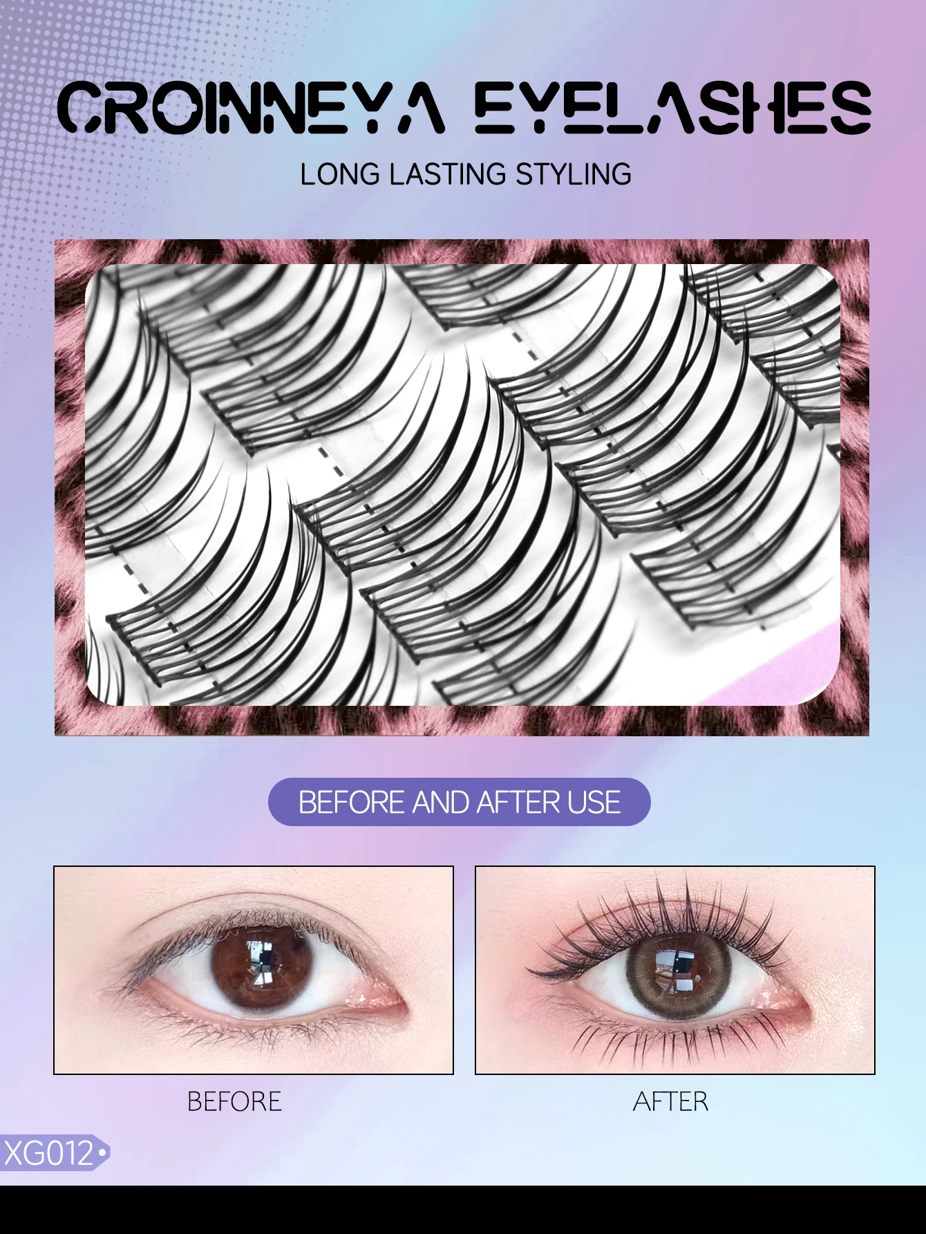 GROINNEYA Lash Clusters K Pop Liz เลือก DIY Lashes Kit สําหรับปรับแต่ง Volume & Natural Look สร้างการแต่งหน้า Idol-Eye ของคุณเอง