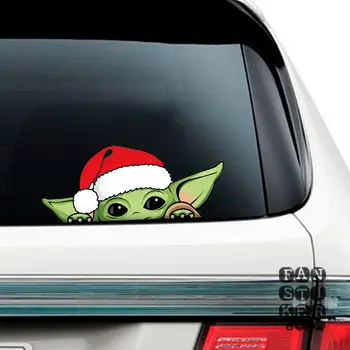 Samolepka na auto Baby Yoda Kawaii Anime Figurka Yoda Auto Zadní čelní sklo Samolepky Dekorace Nalepky na notebook Samolepka na auto 10 nejlepší prodej Autopříslušenství Yoda - №8