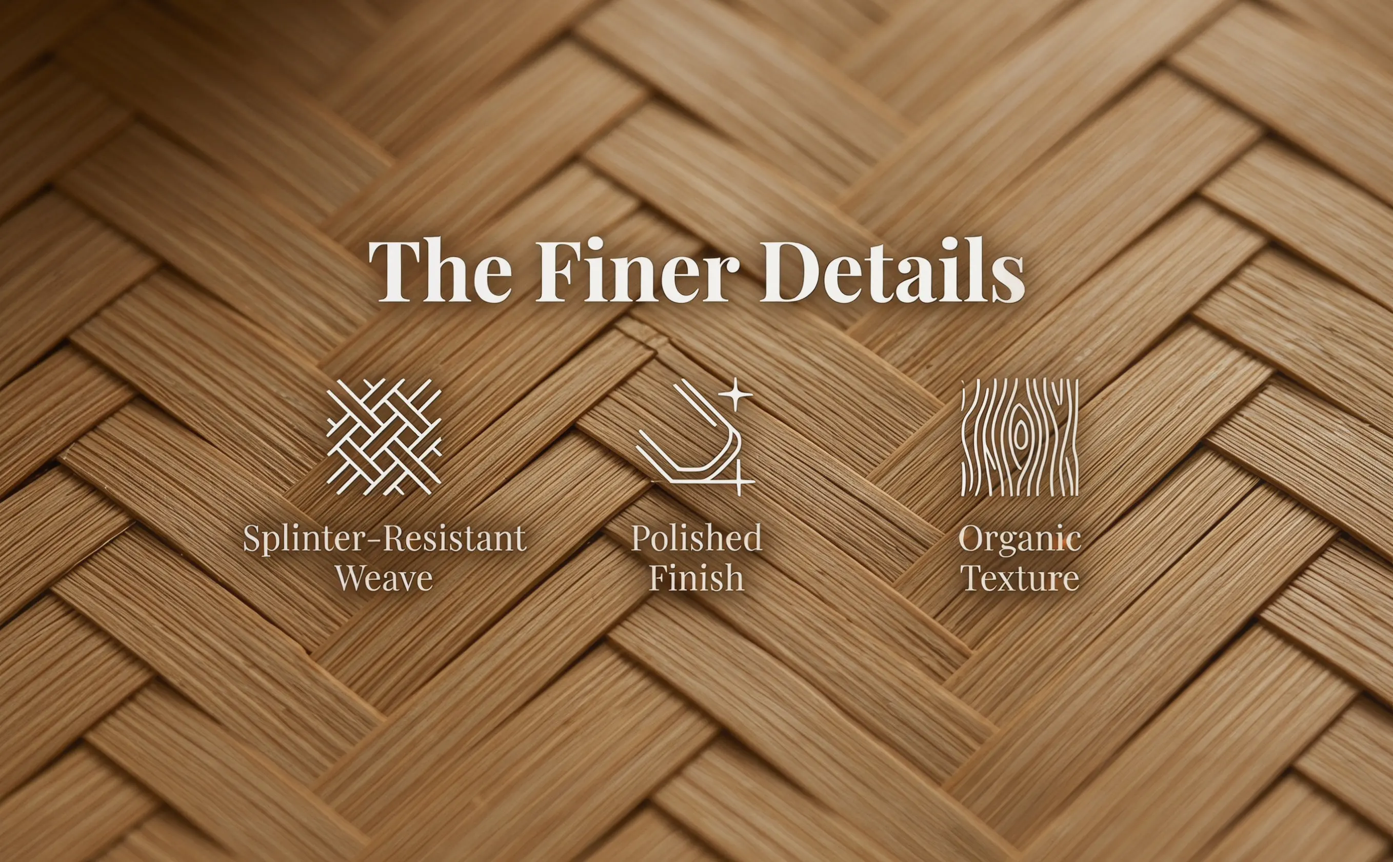 Bamboo Table Runner Cuttable Heat Resistant Woven Roll Mat for Dining Room Kitchen Outdoor Party Wedding Table