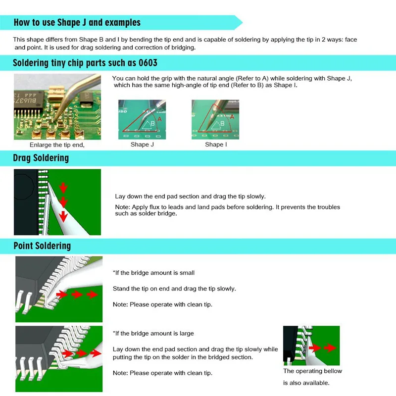 10 шт. 900M-T жала для паяльника серебро