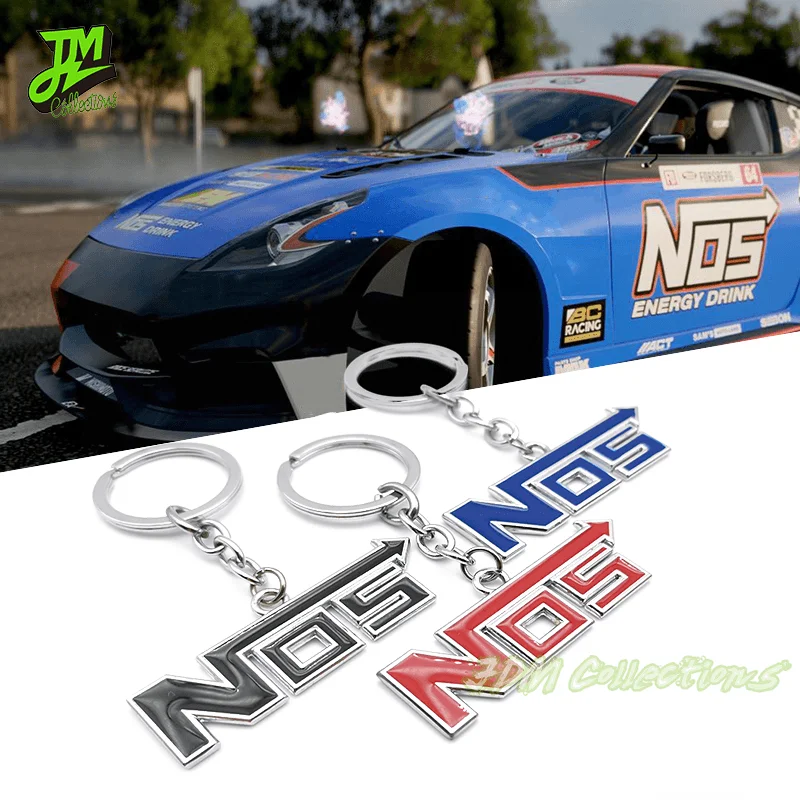 

NOS 3D Logo Car Keychain Metal Keyring Key Ring For BMW Benz Audi Ford Volkswagen Nissan Toyota Honda Key Pendant Accessories