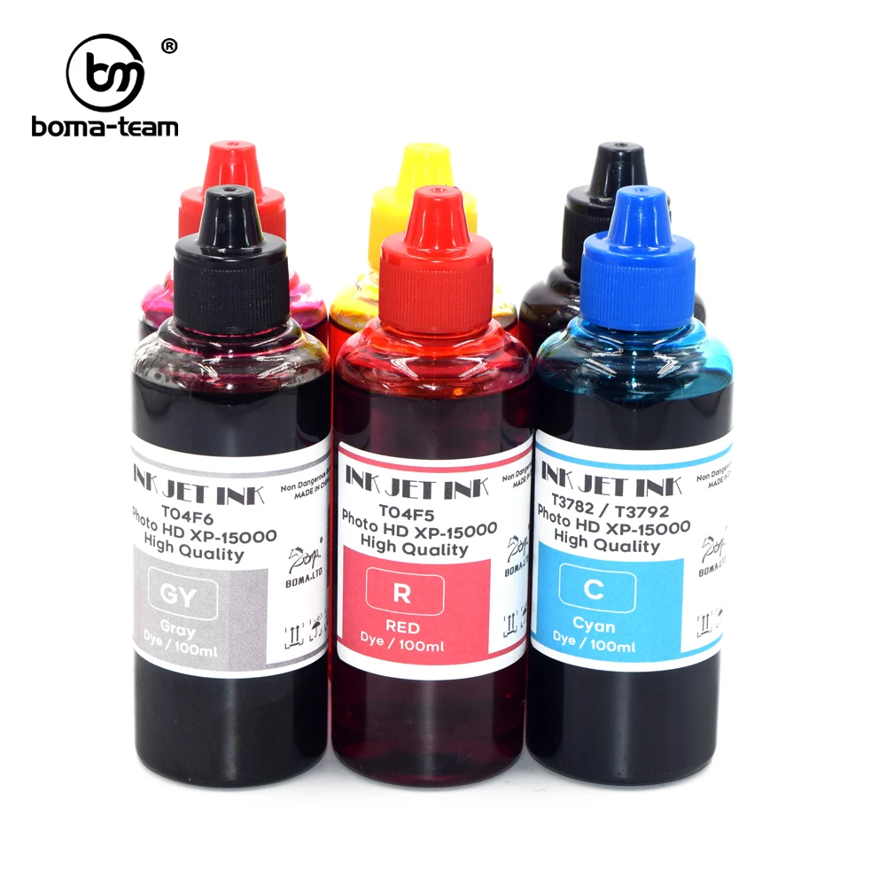 378XL 478XL 312XL 314XL XP 15000 6 Colors Refillable Dye Ink For Epson Expression Photo HD XP-15000 XP-15080 XP-15010 Printer