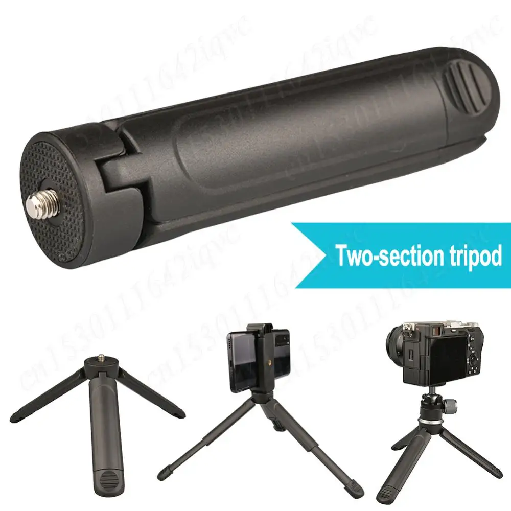 MT-01 Extendable Tripod with 1/4 Screw Socket Mount Camera Handle Grip for Smartphone Camera Mini Tripod Vlog Shooting Grip