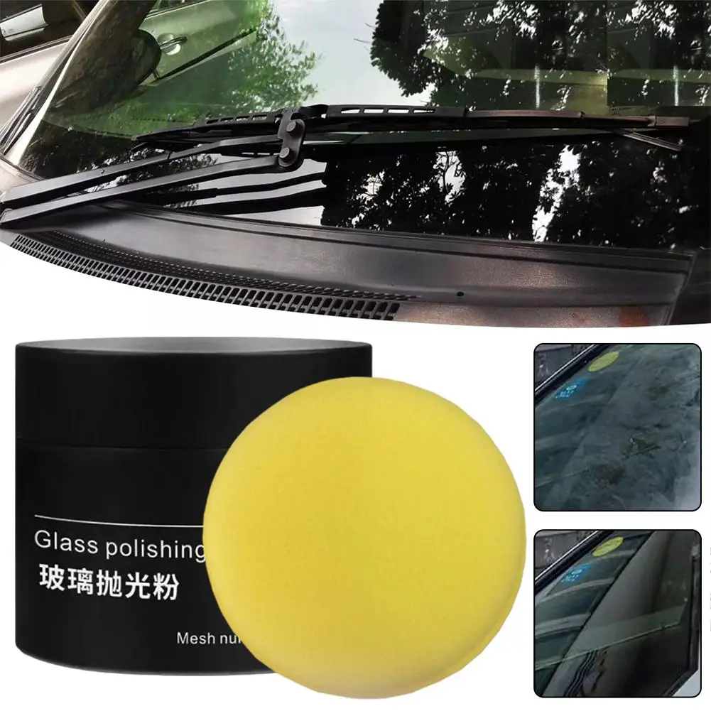 80g Glass Polish Cerium Oxide Powder Car Window Polishing Powder Tool Remove Rare Powder Repair Composite Glass Mirrors J3Y0