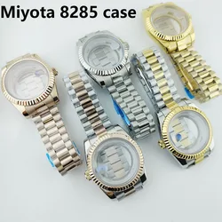 39mm Miyota8285 case watch case  stainless steel men automatic watch sapphire glass suitable for 8285 movement watch accessories