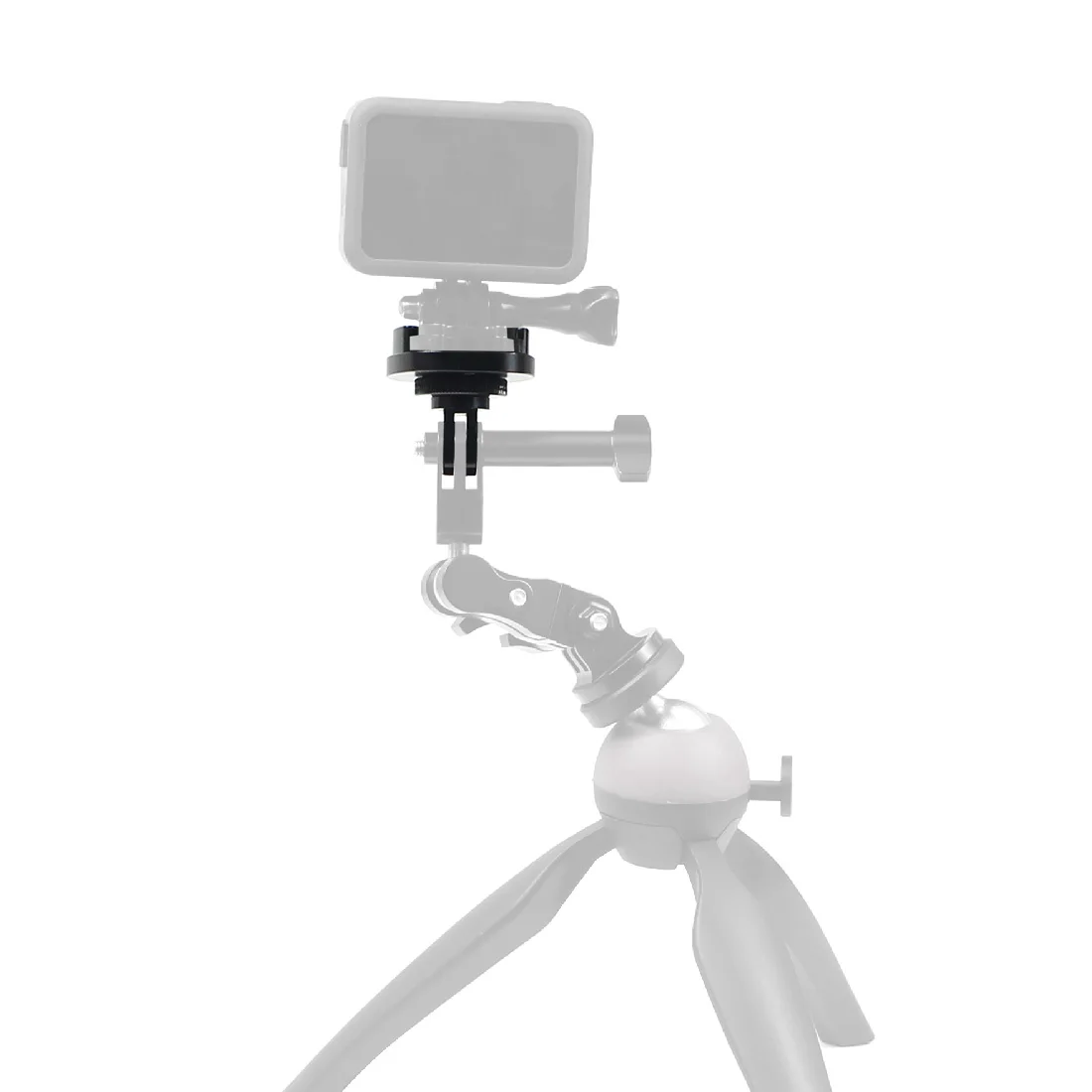 Aluminiumlegierung, Schnellverschluss, Stativhalterung, flache Oberfläche, Schnalle, Basisadapter, 1/4 Gewinde, für Gopro 13 12 Action-Kamera-Zubehör – Detail 8