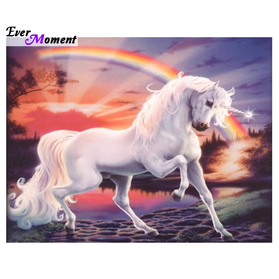 

Full diamond sets decorative Diy Diamond painting animal Diamond embroidery unicorn 5D diamond cross stitch ASF288