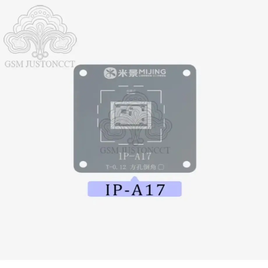 Mijing Z21 Max A8~A19 CPU Chip Tin Planting Platform Middle Frame BGA Reballing Stencil For iPhone X-17 ProMax Mainboard Repair