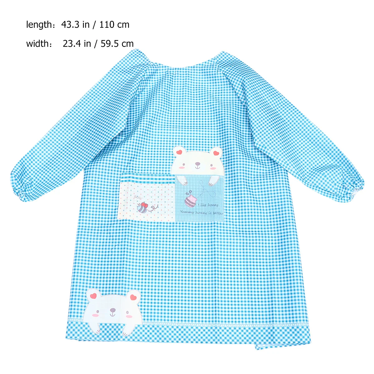 

Kitchen Apron Adult Animal Printing Oil Resistance Long Sleeve Fashionable Apron for Home Restaurant (Green)