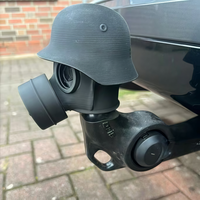 1pcs Trailer Hitch Cover With Steel Helmet And Gas Mask 3D Printed Trailer Hitch Ball Cover Prevent Receiver Tube From Rusting