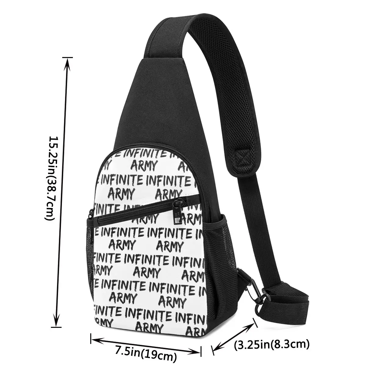 Caylus Merch Infinite Army Chest Bag Men Sling Crossbody Backpack Chest Bag Traveling Hiking Daypack Shoulder Bag