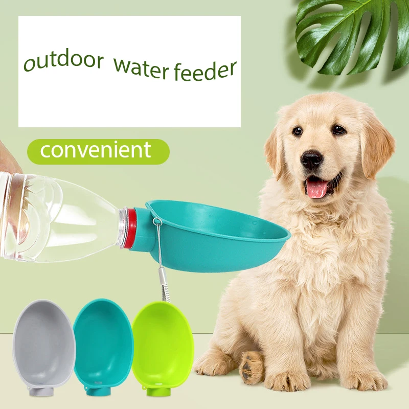 

Pet Outside Water Cup Dog Kettle Portable Accompanying Cup Water Bottle Dog Waterer for Small Breeds Dogs