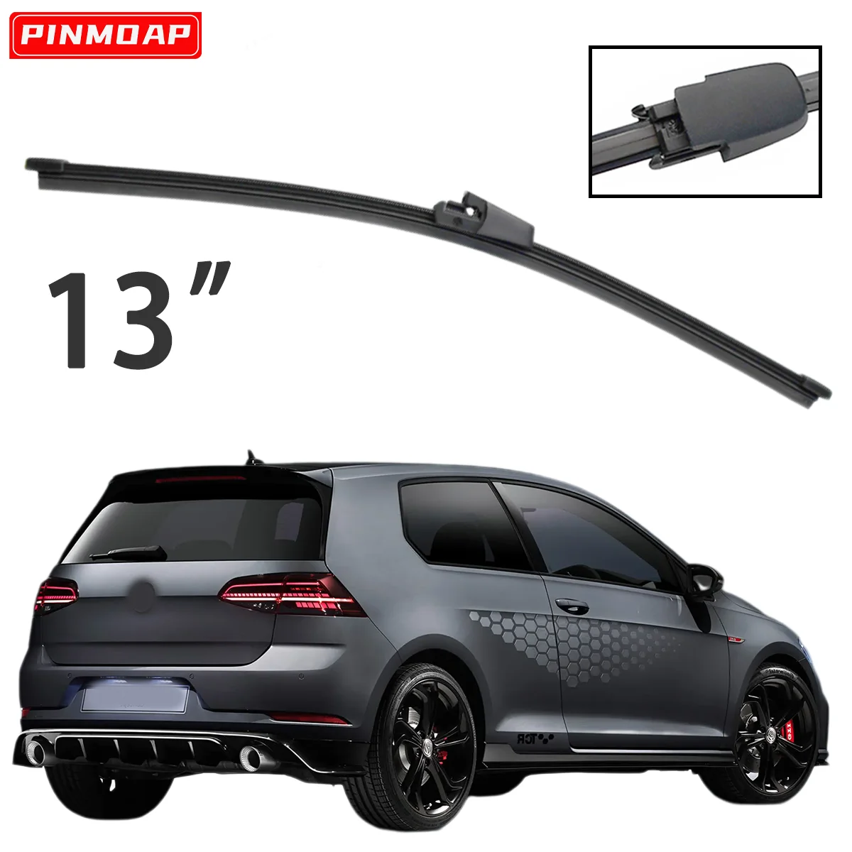 1PC 13 "Hinten Wischer Für VW GTI Golf 5 MK5 1K1 Variante 1K5 Windschutzscheibe Windschutz Hinten Wischer klinge Auto Zubehör Zubehör