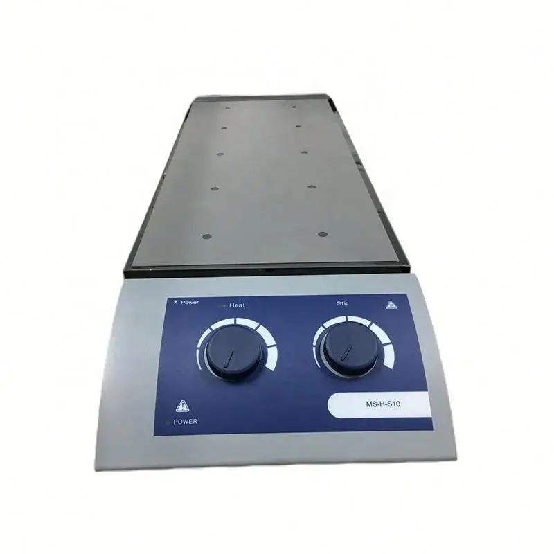 10-Channels Classic Magnetic Hotplate Stirrer Brushless DC Motor Stainless Steel Ceramic Coating Temperature Range -120