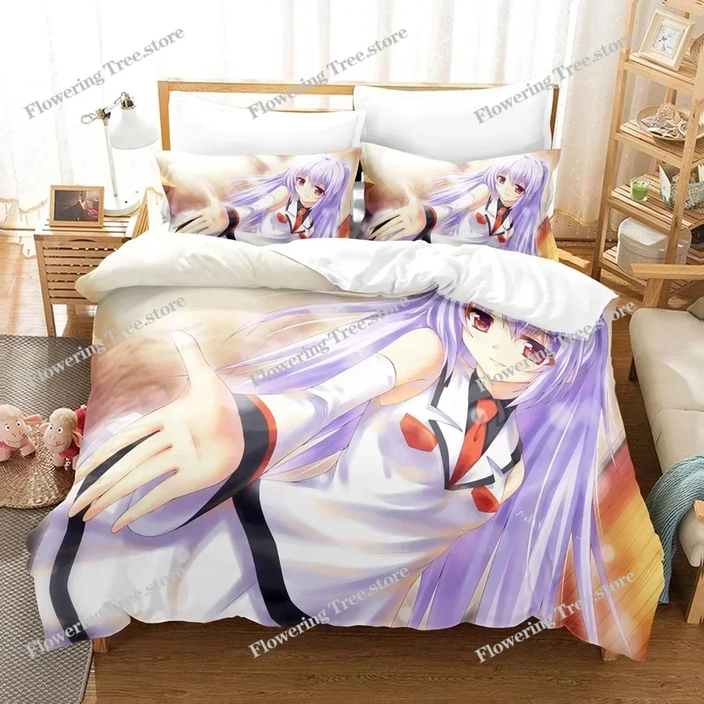 Anime Plastic Memories Isla Bedding Set Boys Girls Twin Queen Size Duvet Cover Pillowcase Bed Kids Adult Home Textileextile