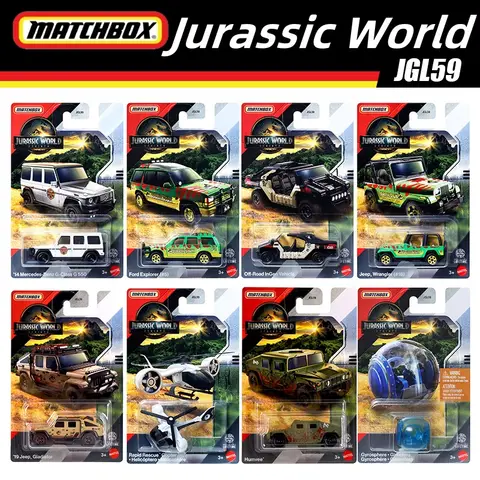 जुरासिक वर्ल्ड रीबर्थ 4 मैचबॉक्स जीप रैंगलर ऑफ-रोड रेस्क्यूइंग फोर्ड एक्सप्लोरर मॉडल कार बॉय टॉयज बच्चों के जन्मदिन का उपहार 12 best sales ऑटो दुनिया - №6