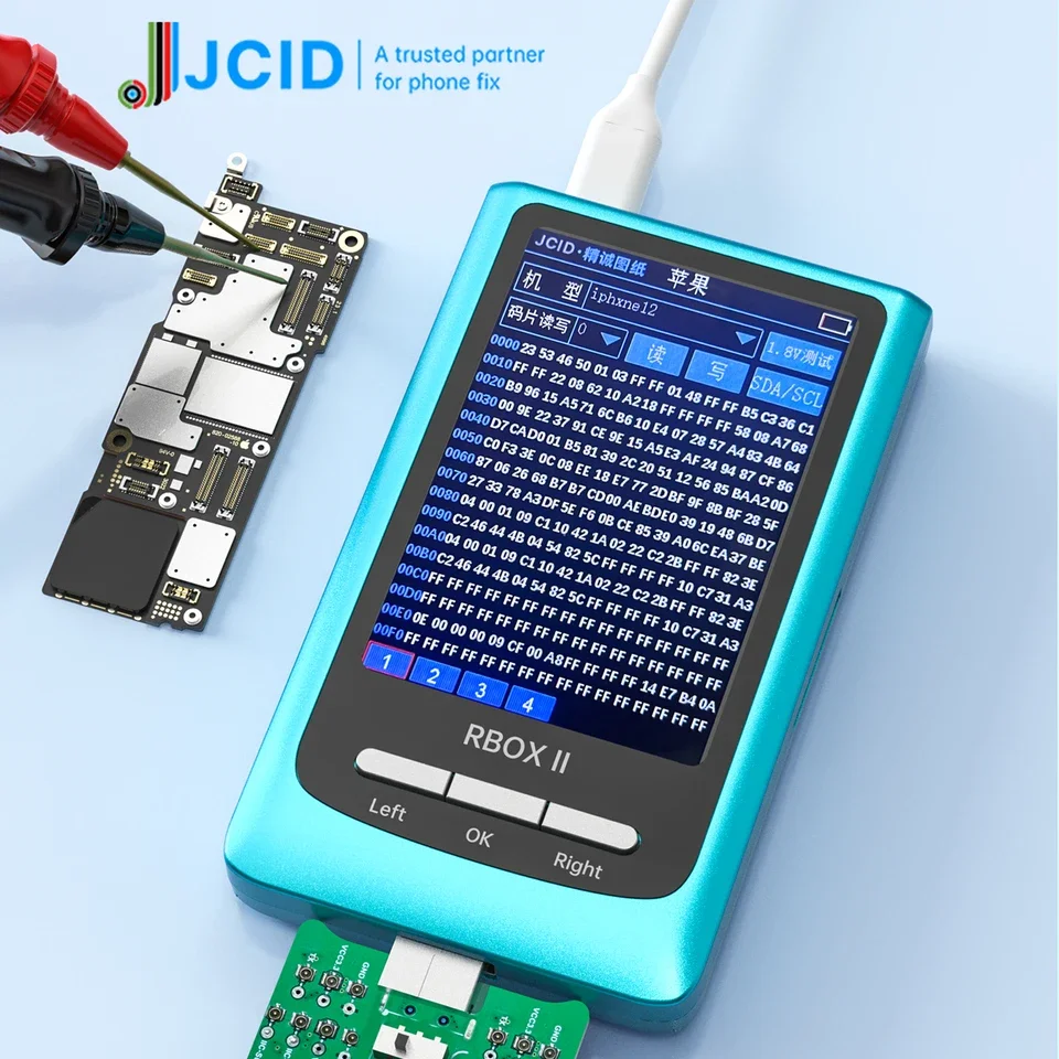 

JCID RBOX II Bus Analysis Detection RFFE Quickly Locate Mobile Phone Motherboard signal Fault Code Chip and Free Drawing Tool