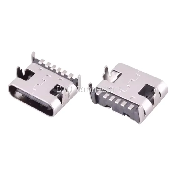 Type C Usb 3.1 2 6 14 16 24 Pin Connector Type-c Socket Smd Dip Female Jack For Pcb High Current Charging Port Transfer Data
