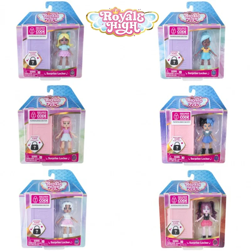 Spot Girl Heart Magic Box Locker Royale High Mysterious Friend Series Mini 1 Boneca de 3 Polegadas Colecionável com Roupas Intercambiáveis