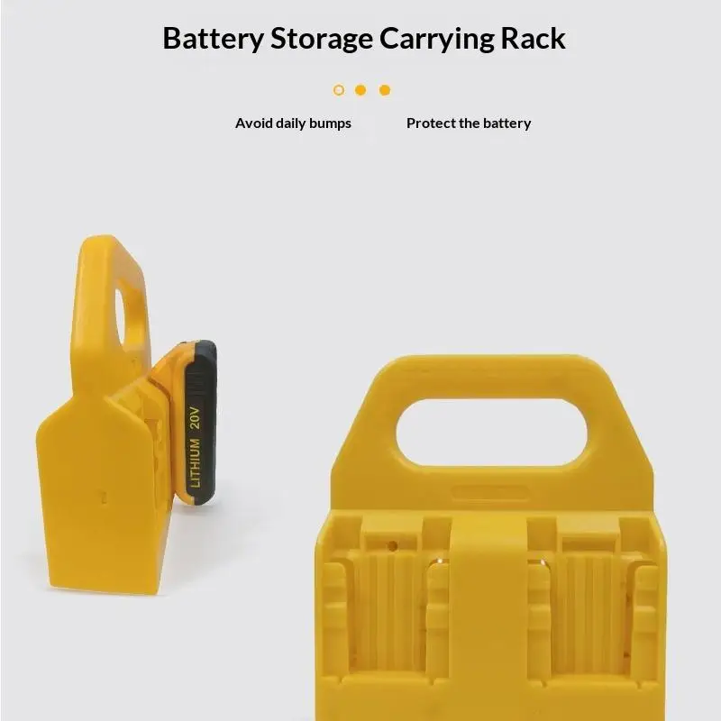 (1PC Battery Holder Storage Rack For 18V 20V Li-ion Battery DCB203 DCB205, Wall Mount Battery Dock For Workbench)