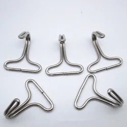 10PCS Auto Seat Cover Metal Fastener for Car Seat Accessories Plum Plate Metal Hook Card Fixed Chuck Car Stuff