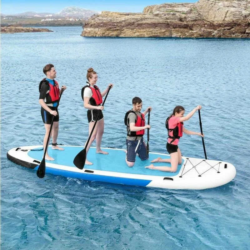 

Надувная доска для серфинга Custom Mega SUP Team (500x150x20 см) для нескольких человек, с технологией Drop Stitch, для водных развлечений