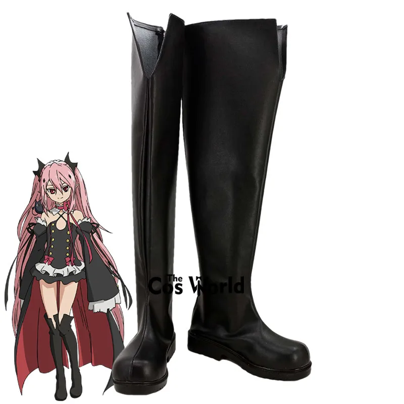

Owari no Seraph Of The End Krul Tepes Anime Customize Cosplay Flat Shoes Boots