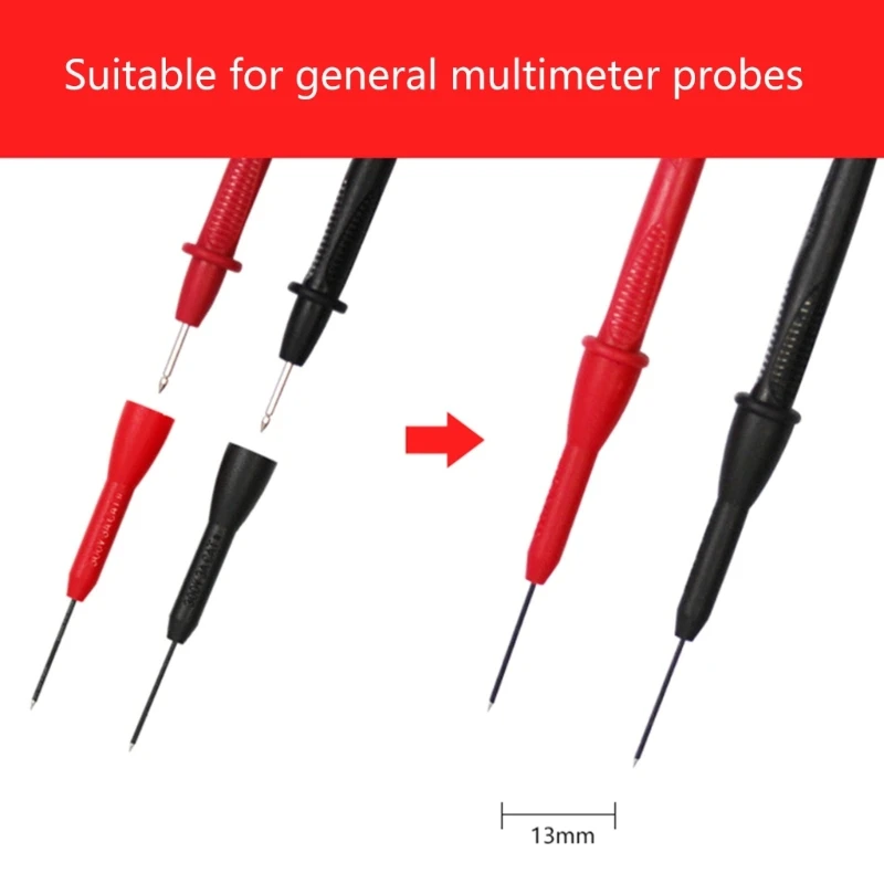 Back Probe Pins 2/10Pcs Flexible Bendable Test Probes for Wire Piercing Automobile Car Repairing Electrical Testing