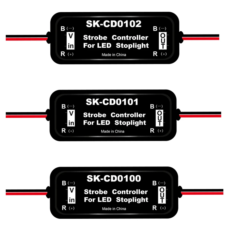 GS-100A Flash Strobe Controller Flasher Module For Car LED Brake Stop Light Lamp 12-24V Short Circuit Protection CD0100/01/02