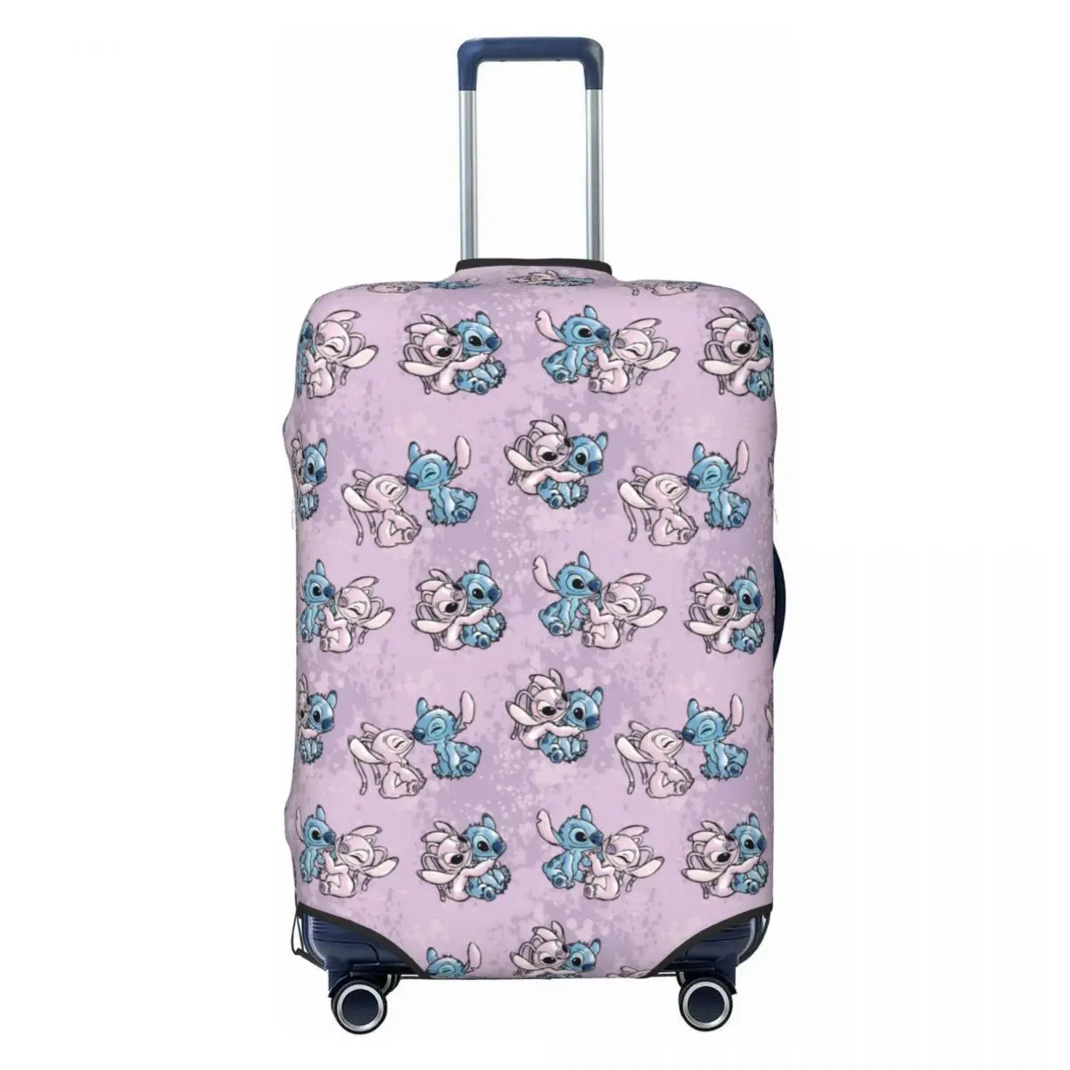 

Custom Lilo And Stitch Angel Luggage Cover Protector Fashion Travel Suitcase Protective Cover for 18-32 Inch