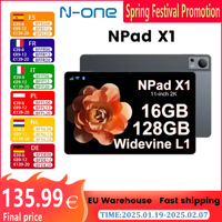 N-one NPad X1  MTK G99 8-Cores Tablet PC 10.95'' Android 13 Fast Charging 8600mAh MAX 16GB 128GB 2000*1200 FHD 4G LTE Support L1