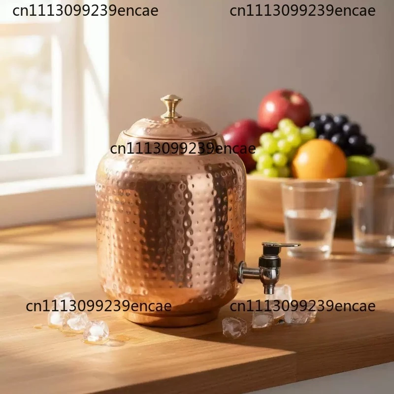 Copper pot cold kettle water dispenser wind retro restaurant bar handmade tea kettle