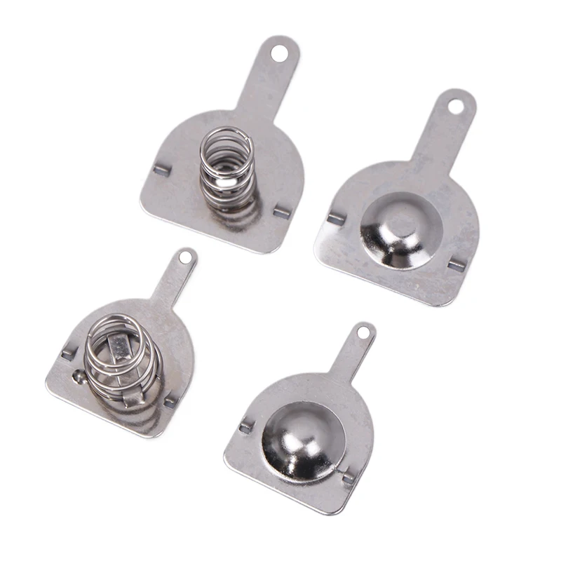 جديد 10 قطعة 16*16 مللي متر 18.5*16.5 مللي متر الربيع ورقة الاتصال صندوق البطارية الإيجابية والسلبية واحدة ثنائي القطب 18650 ورقة البطارية