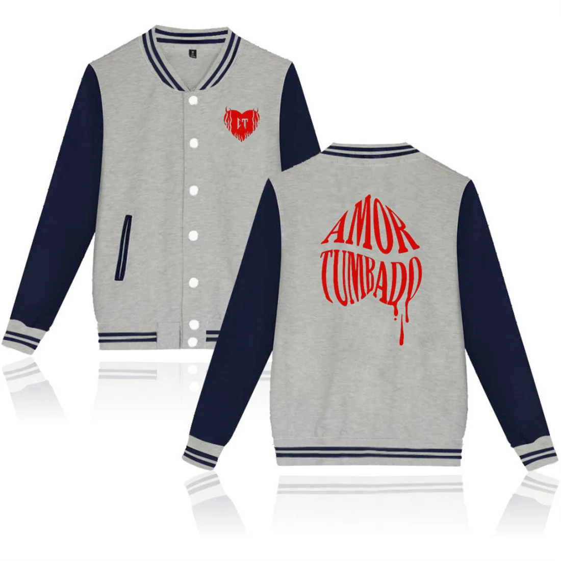 Natanael Cano Corridos Tumbados Baseball Jacket Amor Tumbado Baseball Unique Autumn/Winter Trucksuit Hip Hop Jackets Clothes