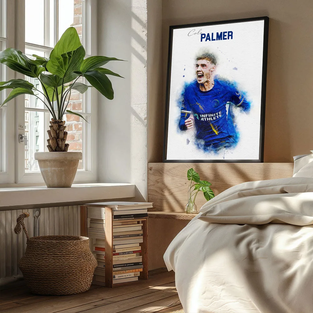 1PC Football Star C-Cole P-Palmer Posters Canvas Painting Print Room Home Bar Cafe Decor Room Wall Decor Soccer Fan Gift