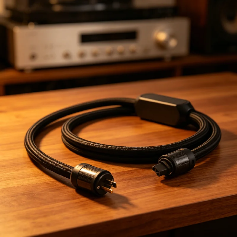 AUDIOMECA HIFI silver plated conductor power cord active noise reduction power cable lightning protection