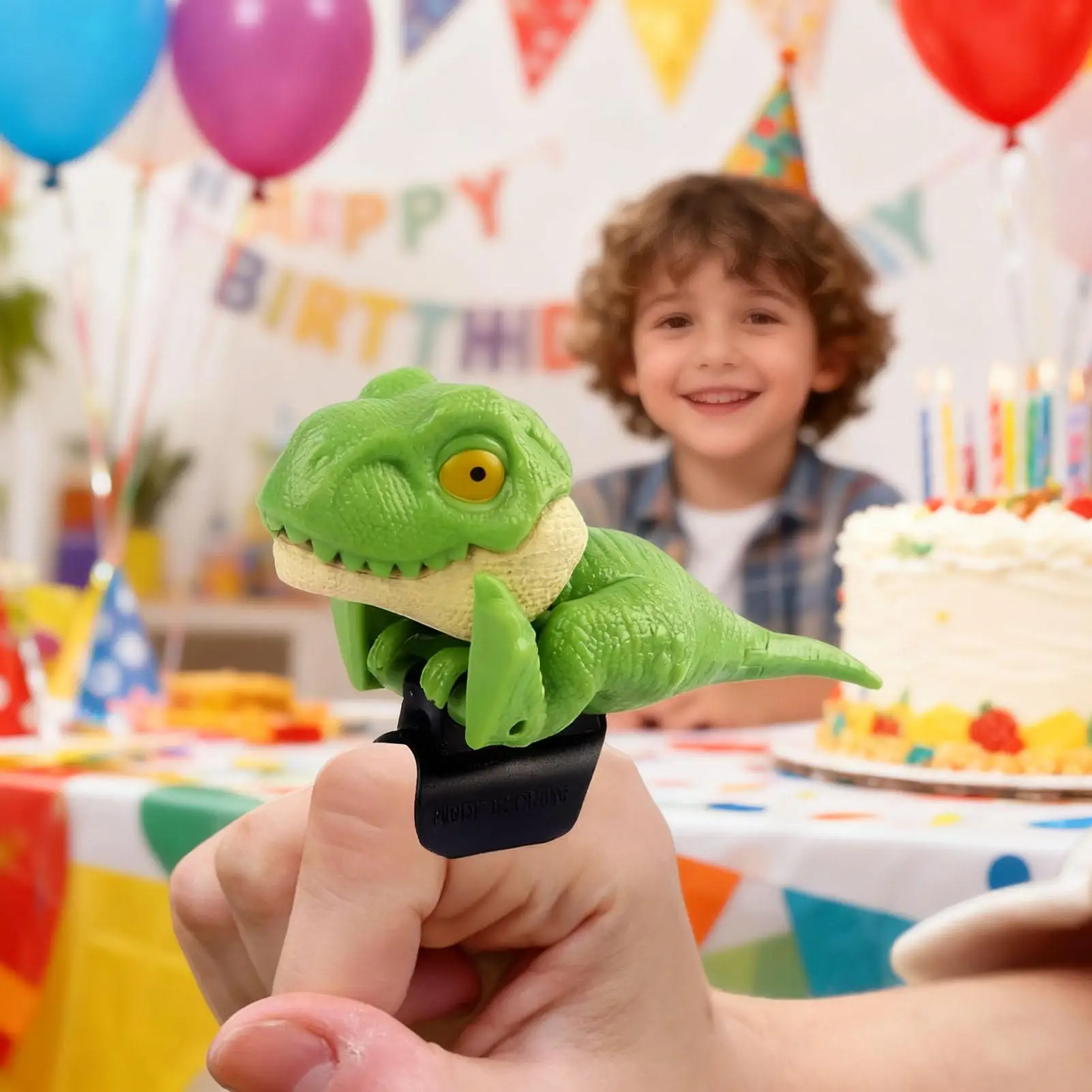 หุ่นนิ้วไดโนเสาร์สร้างสรรค์ ของเล่นเด็ก สนุกสนาน ของเล่นไดโนเสาร์เหมือนจริง รูปทรงปลายนิ้ว สำหรับวันเกิด เด็กวัยหัดเดิน เล่นสนุก