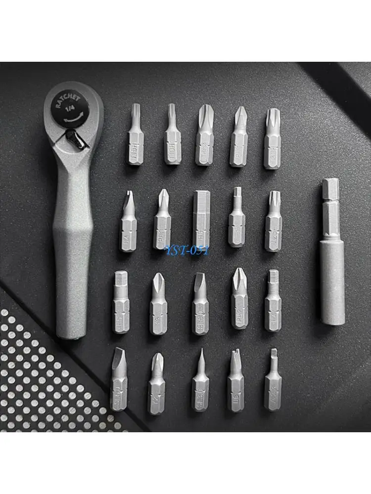 

E15A Ratchet Screwdriver Set 22 in 1 Screwdriver Bit Set Home Repair Tool