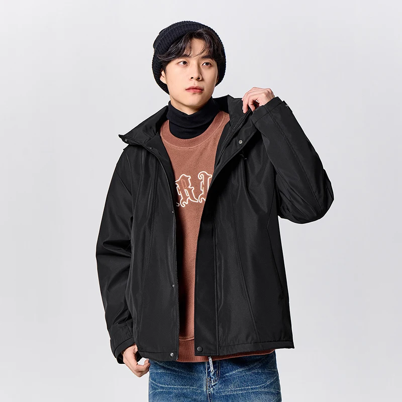 Semir Casual Wear Men 2024 New Winter Three-Defense Warm Top Fashion Simple Loose Coat