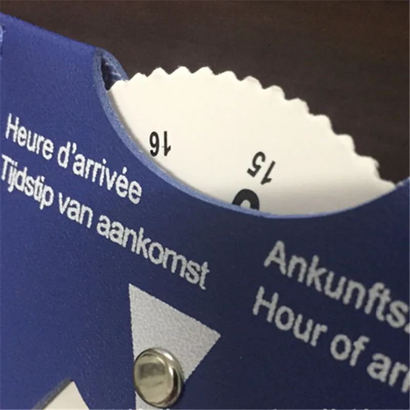 Universal Fit PU Leather Parking Disc 4-Language European Design Reliable Car Parking Time Display