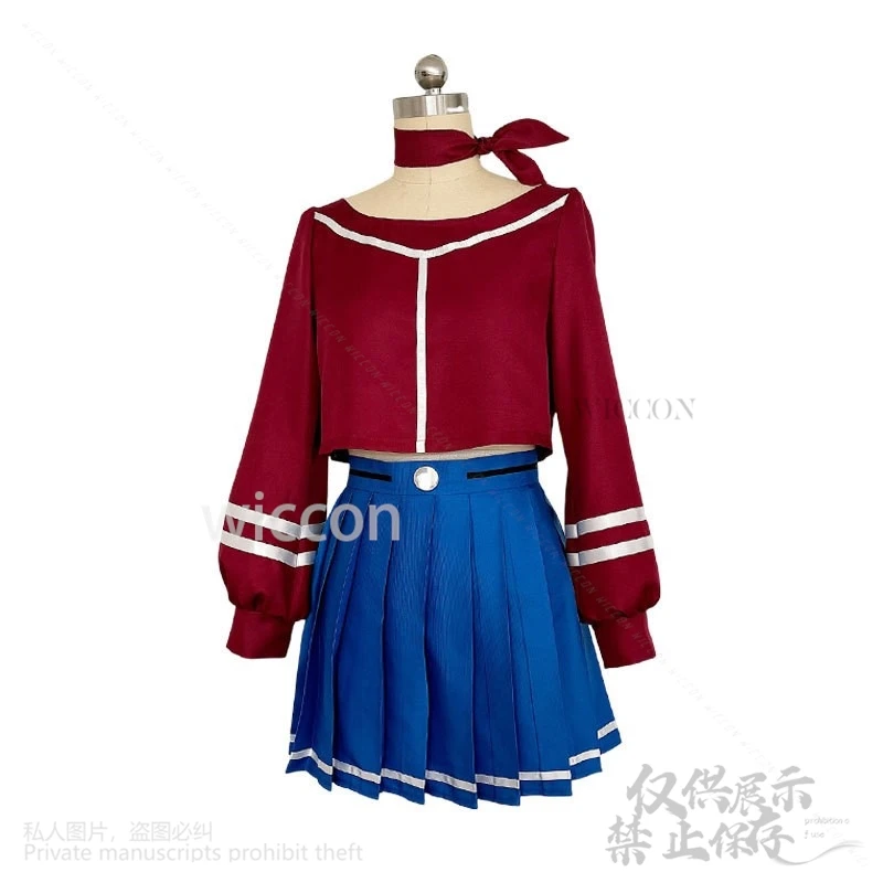 MiSide مجنون ميتا تأثيري لعبة تأثيري حلي شعر مستعار لعب الأدوار المرأة الابتدائية Yandere الزي لحفلة الهالوين ملابس مخصصة