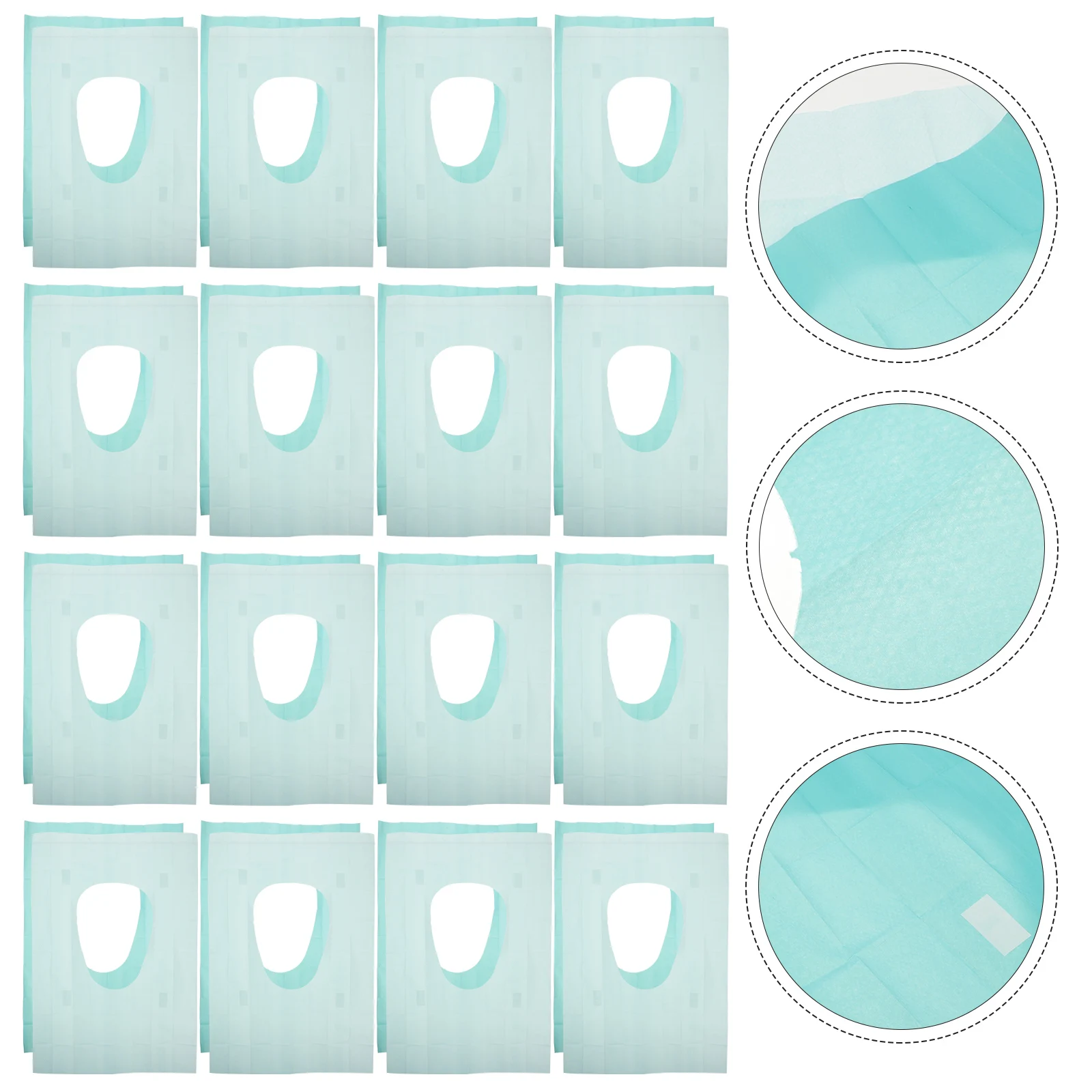 

50 Pcs Waterproof Toilet Mat Portable Pad Disposable Cover Seating Seats Travel Pads