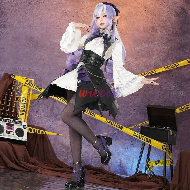 Вивиан Косплей Костюм Zenless Zone Zero Платье Вивиан Парик Головные Уборы Униформа Mockingbird Хэллоуин для Женщин Девочек Карнавальный Реквизит