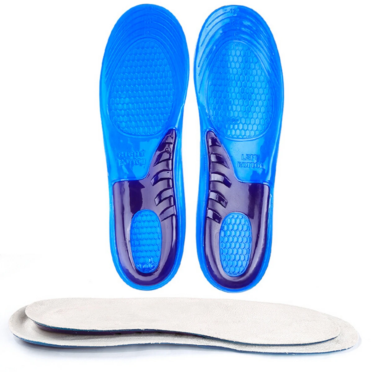 

Arch Support Shoes Shock Absorbing Insole Insoles Sports Pads Can Be Cut Blue Inserts